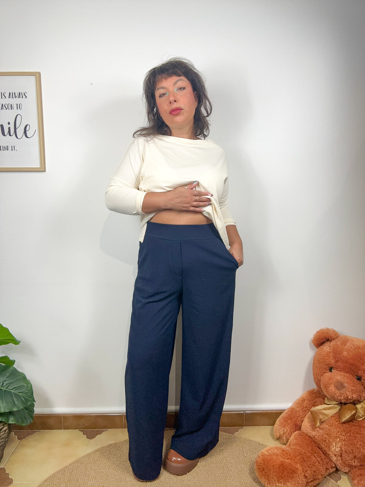 Pantaloni Palazzo Flowing
