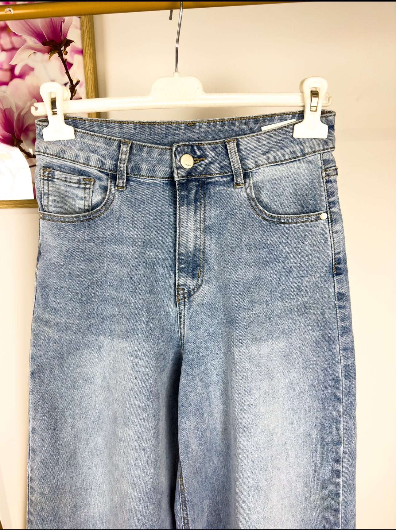 Jeans gamba larga