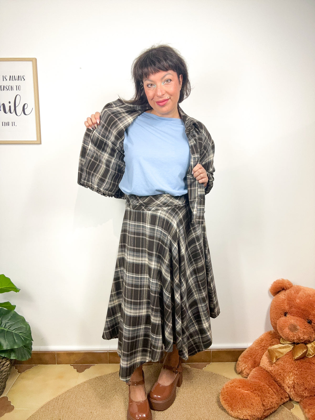 Giacchina Tartan British Boxy