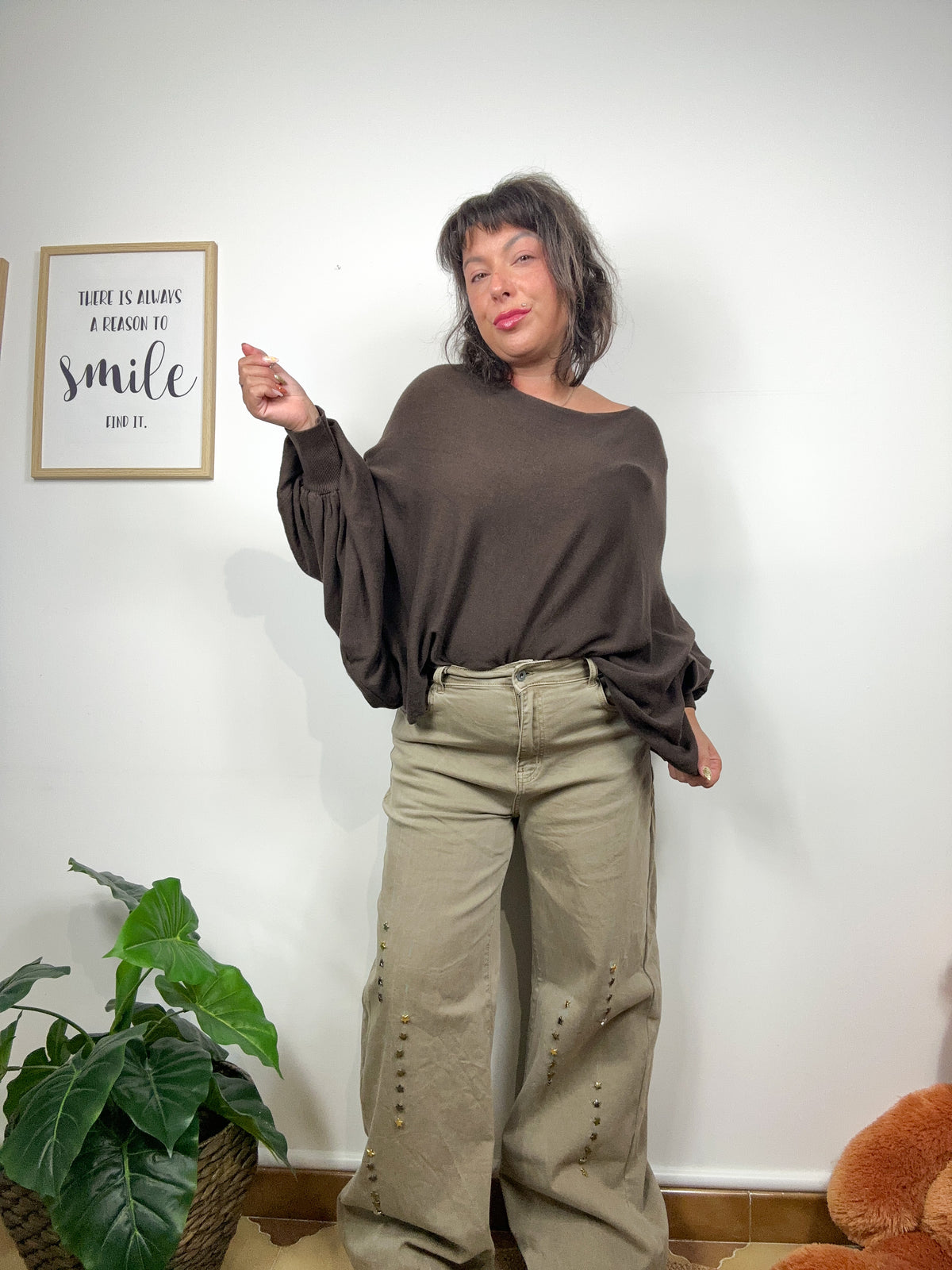 Maglia Poncho Crop