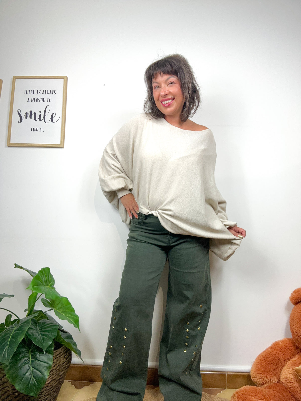 Maglia Poncho Crop
