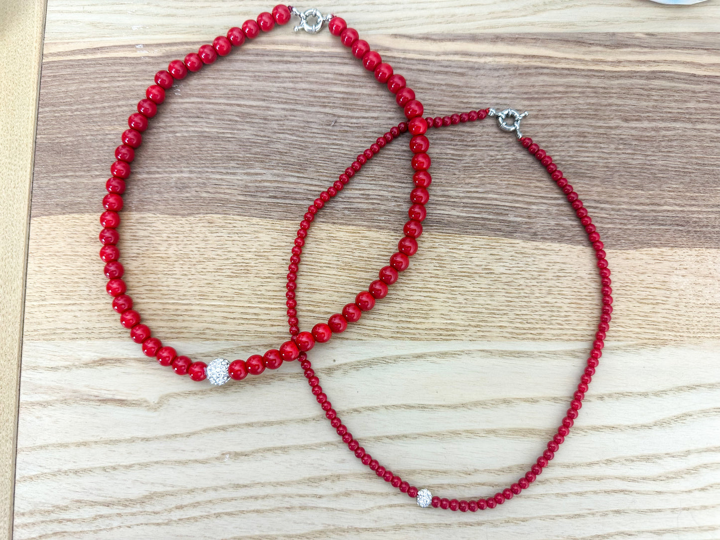 Collana Perle Rosse