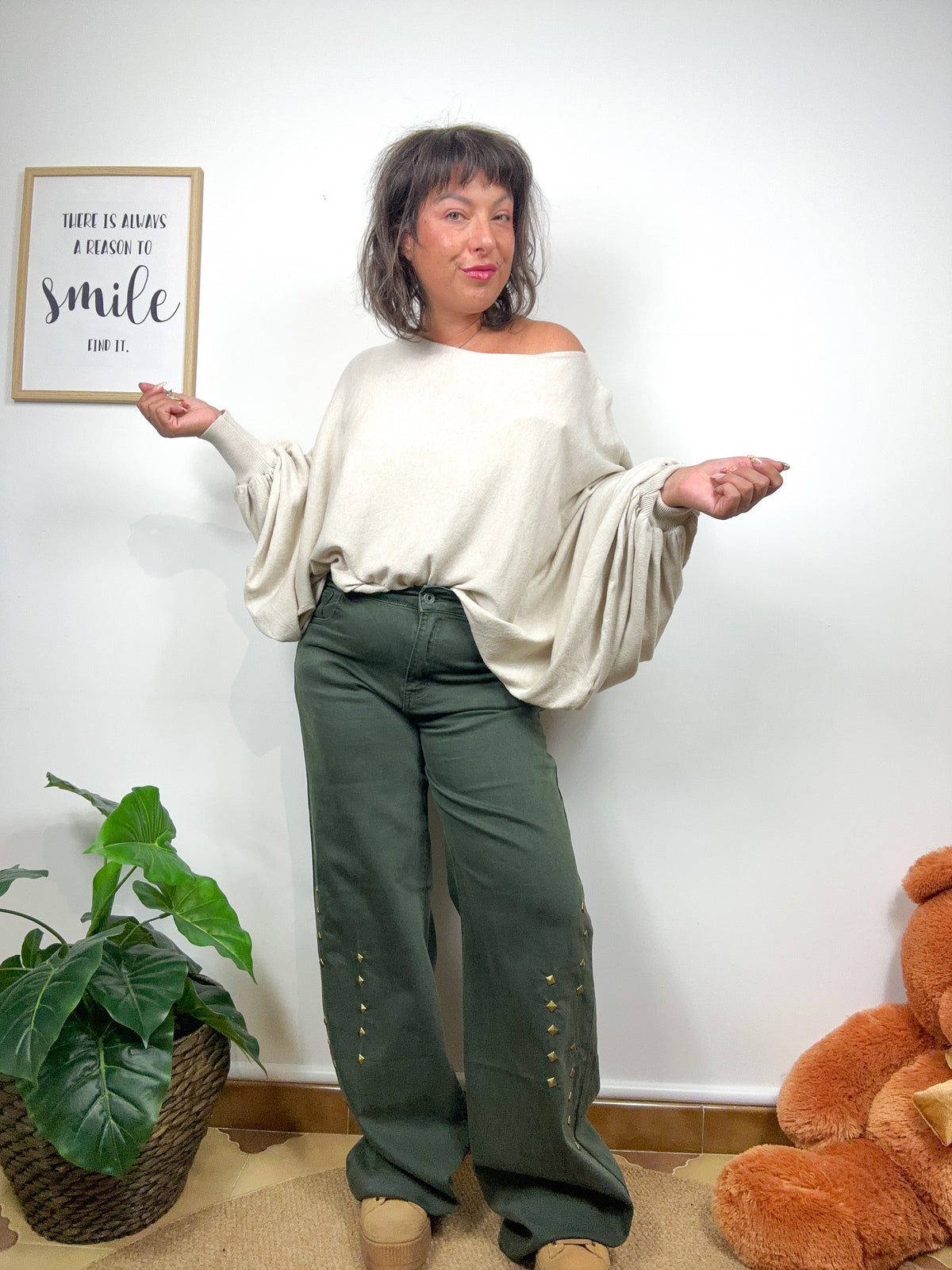 Maglia Poncho Crop