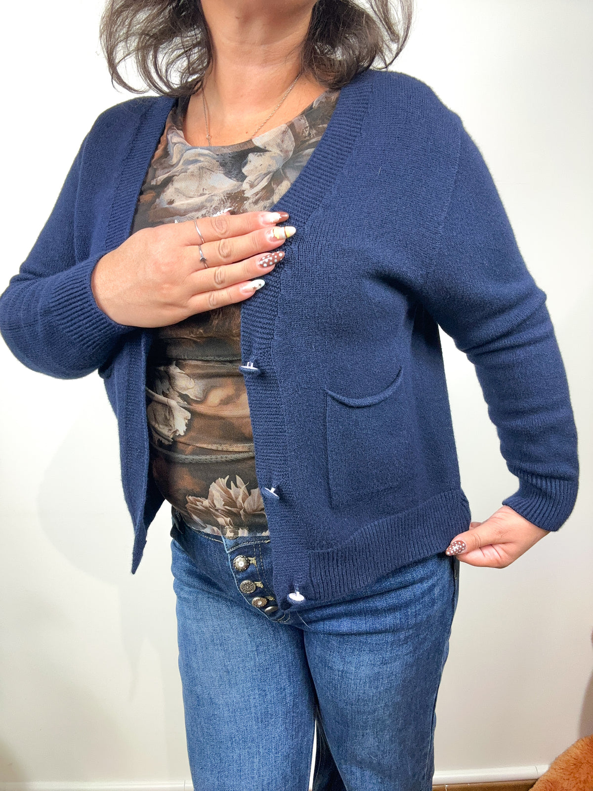 Cardigan Cropped Romantic