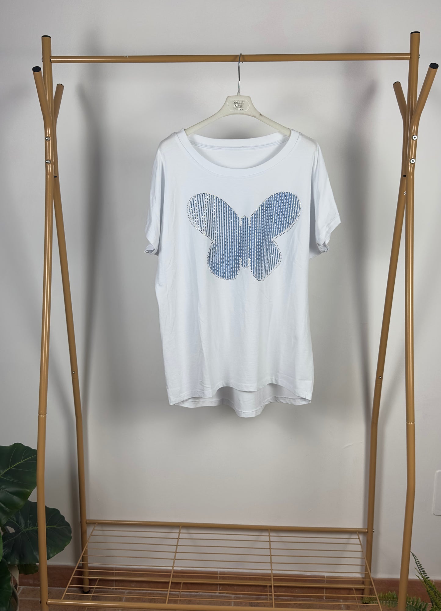 T-shirt Farfalla Strass