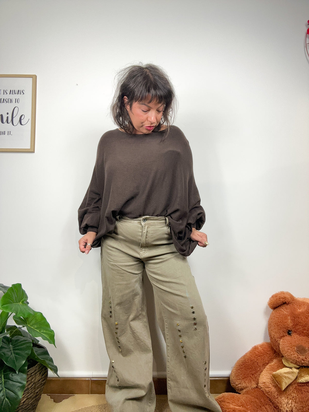 Jeans Wide Leg Starry Night
