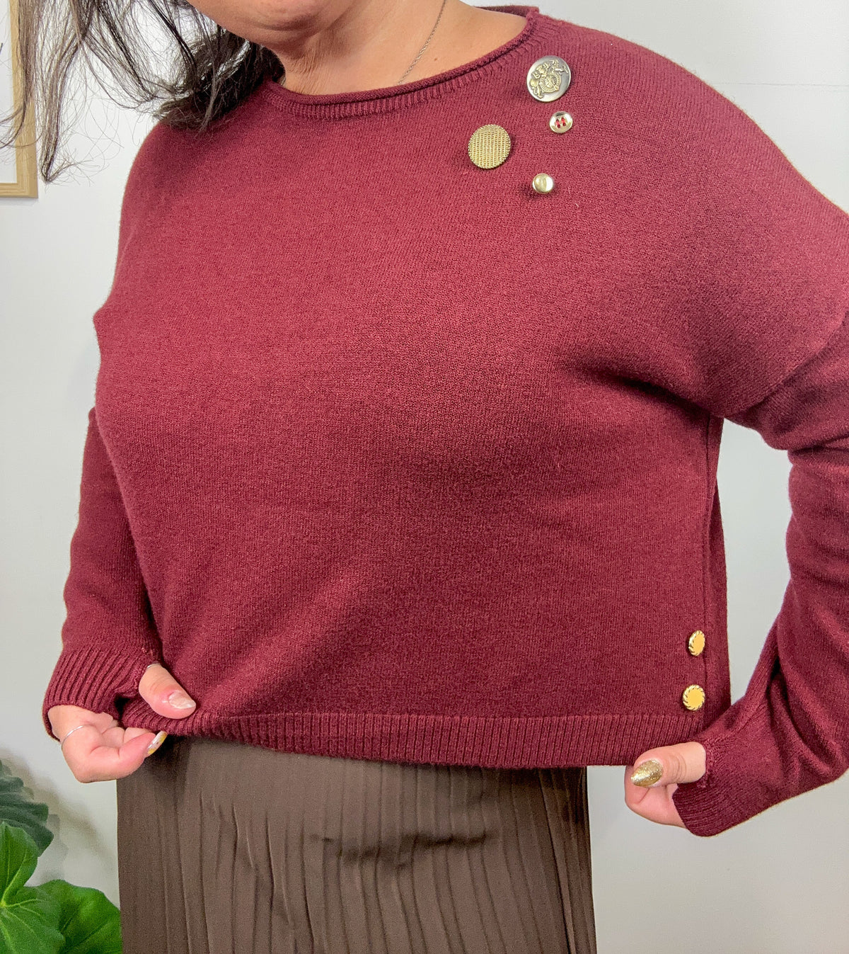 Mini Maglione Golden Accent