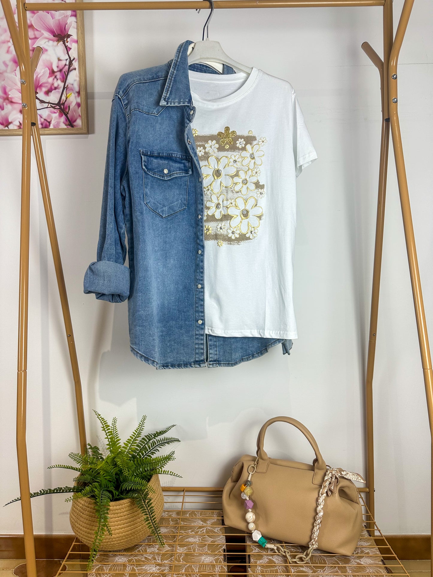 T-shirt Luce e Fiori