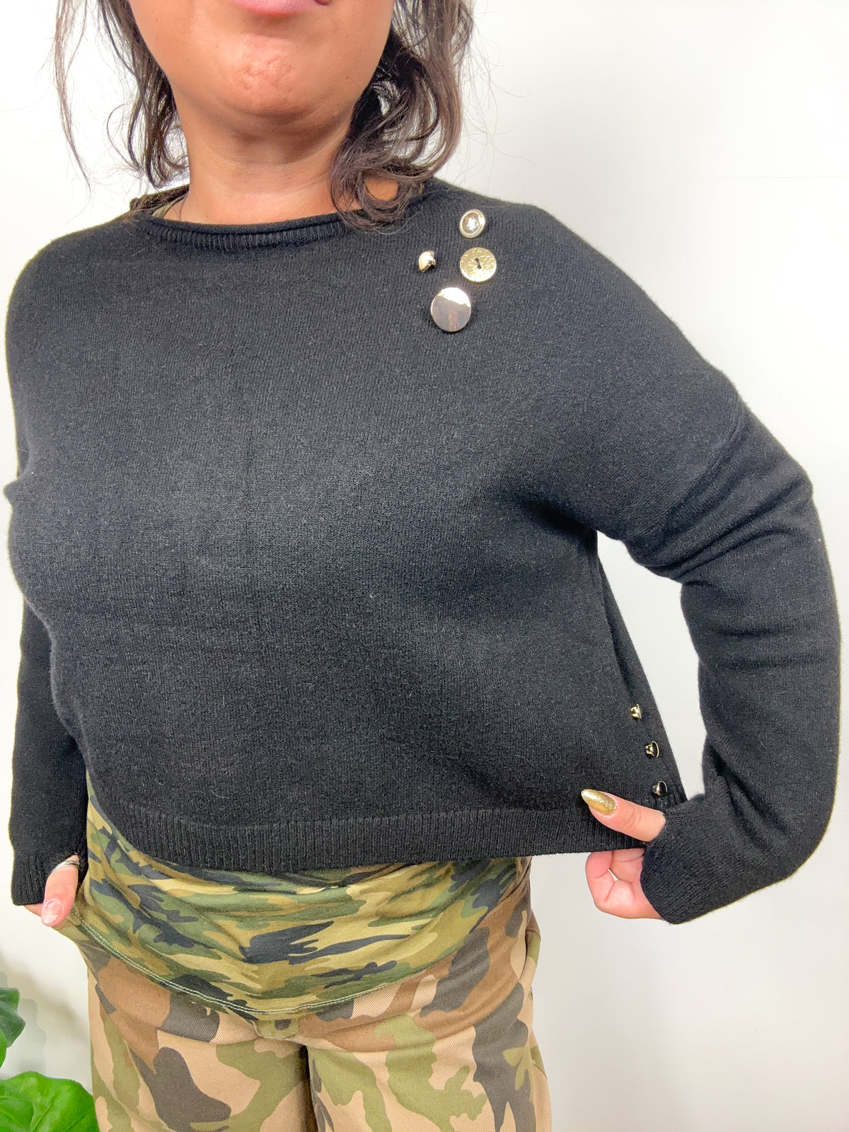 Mini Maglione Golden Accent