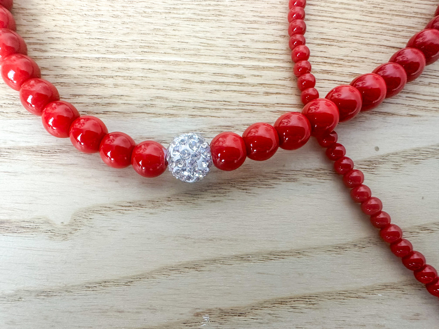 Collana Perle Rosse