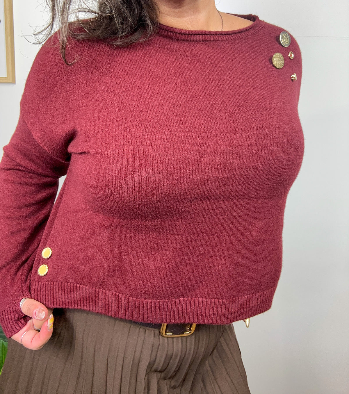 Mini Maglione Golden Accent