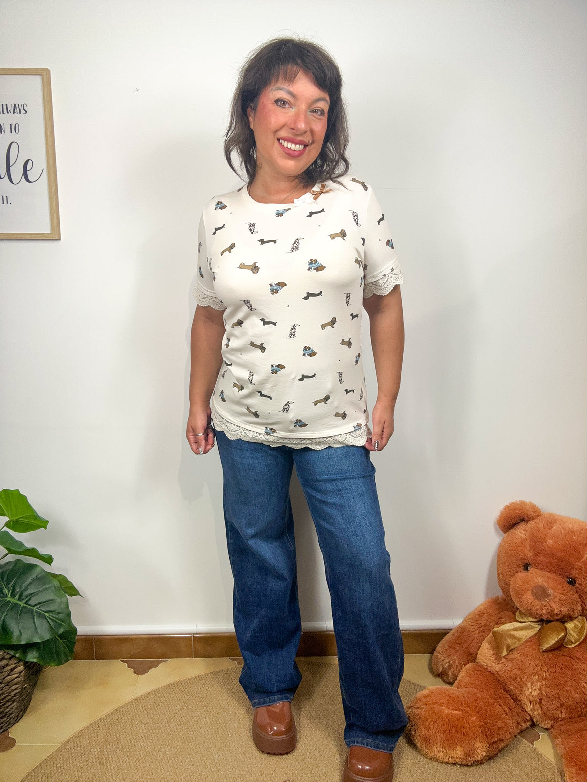 T-shirt Puppies & Crochet