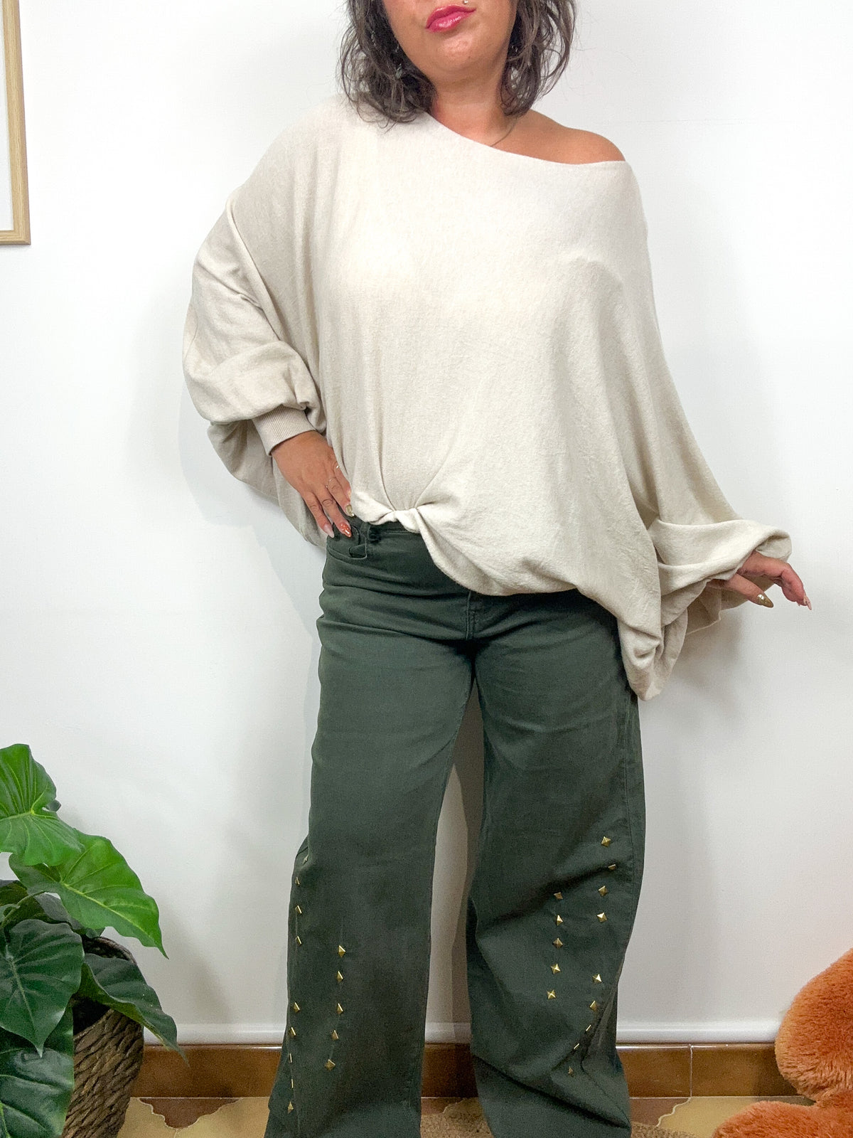 Jeans Wide Leg Bronze Age