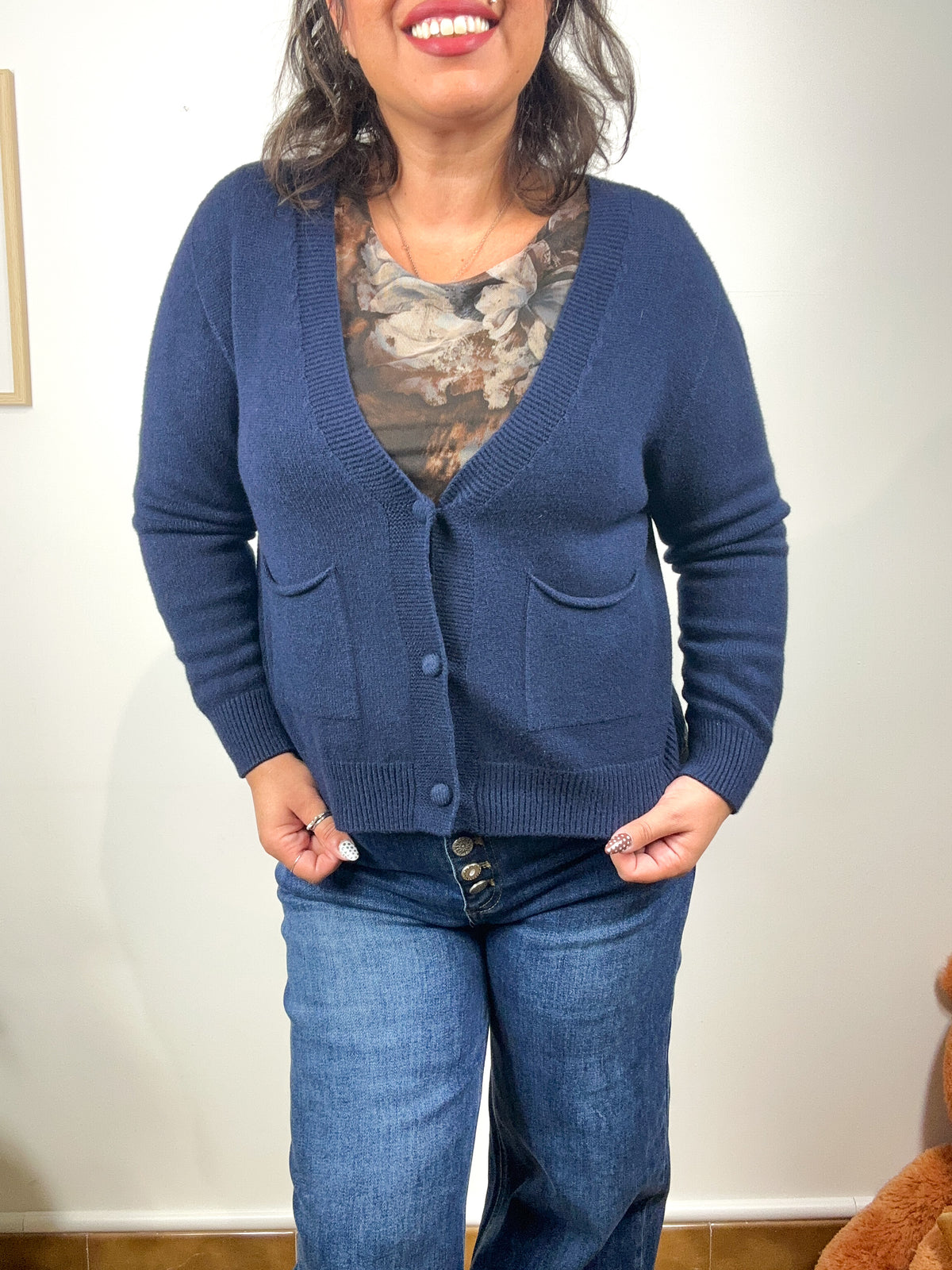 Cardigan Cropped Romantic