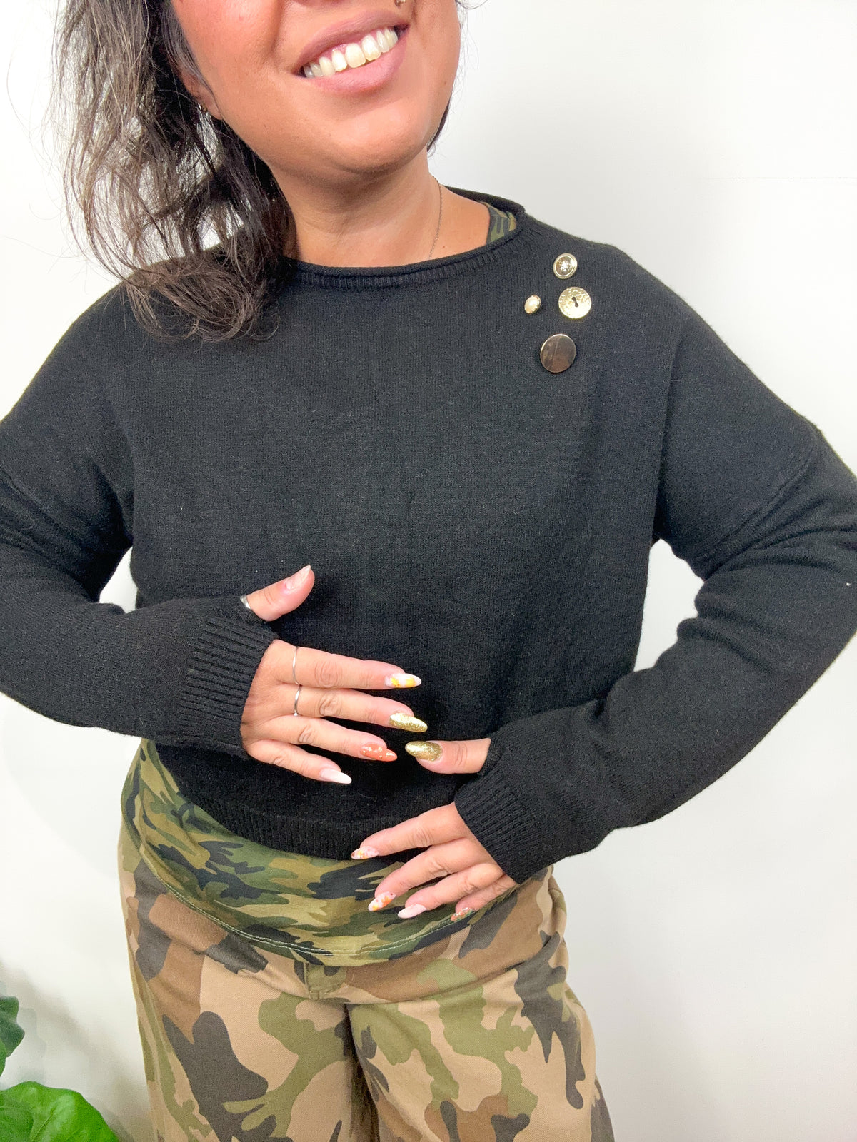 Mini Maglione Golden Accent