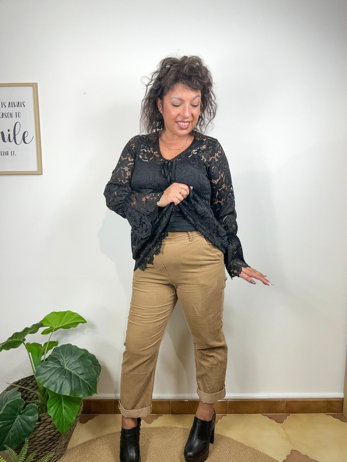 Pantaloni Carrot Vellutino