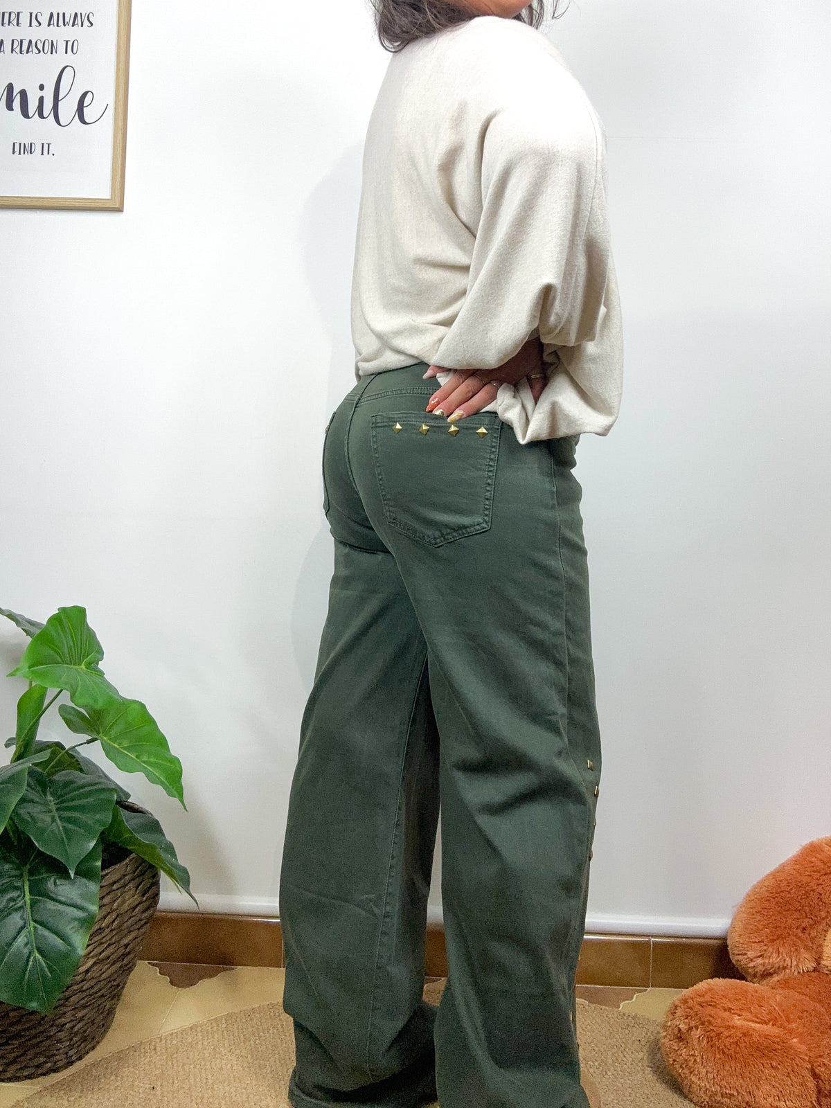 Jeans Wide Leg Bronze Age