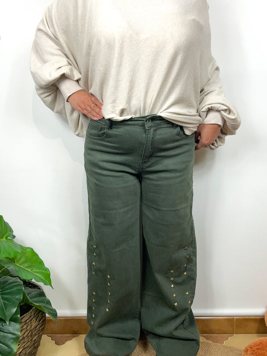 Jeans Wide Leg Bronze Age
