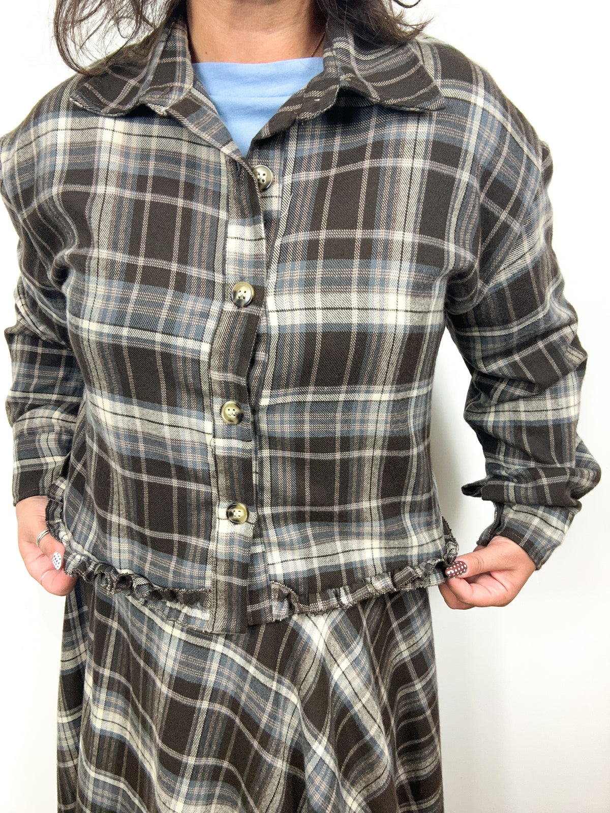 Giacchina Tartan British Boxy