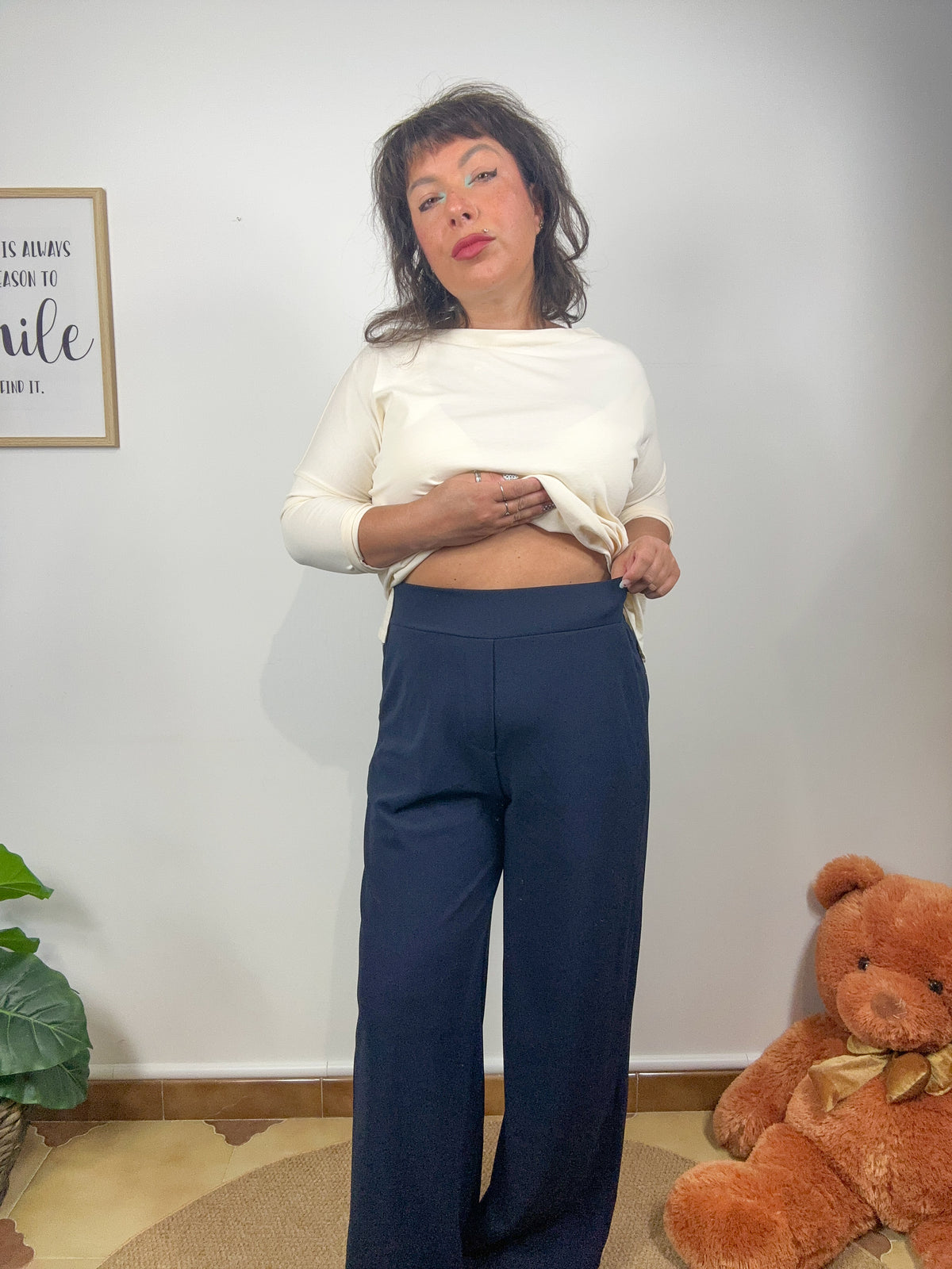Pantaloni Palazzo Flowing