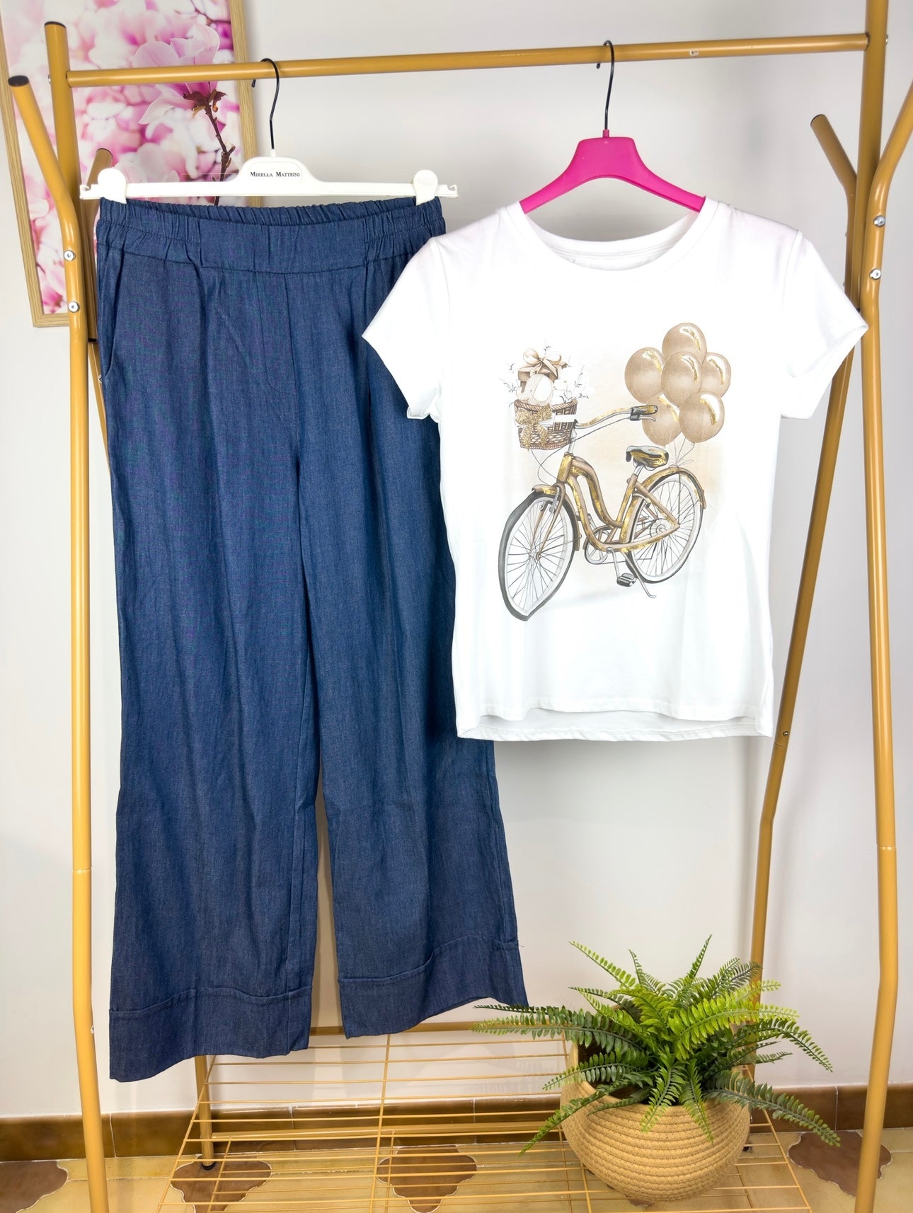 Pantalone Palazzo Jeans