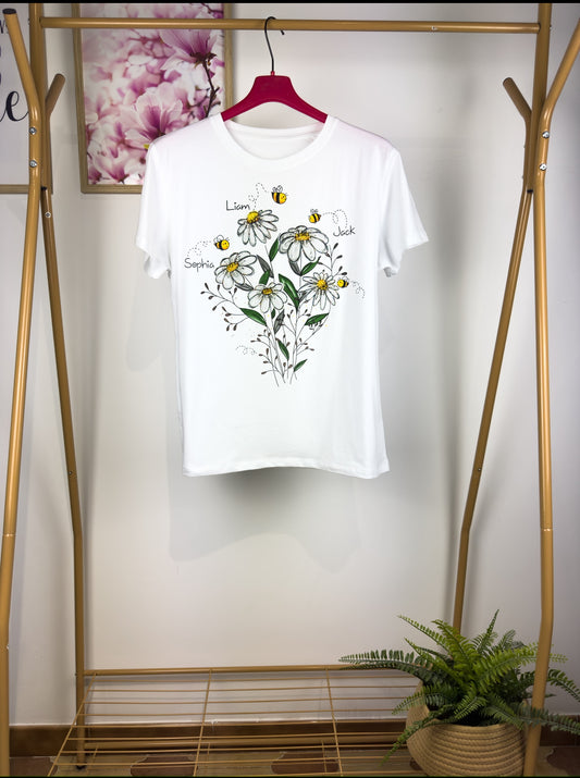 T-shirt Api e Fiori