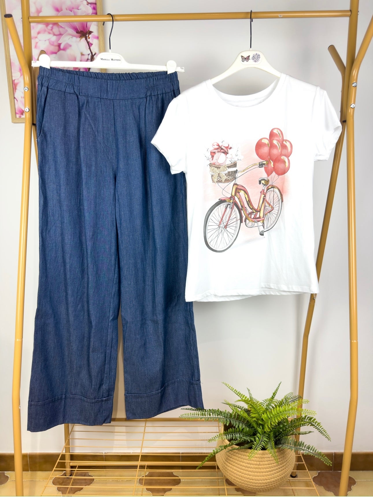 Pantalone Palazzo Jeans